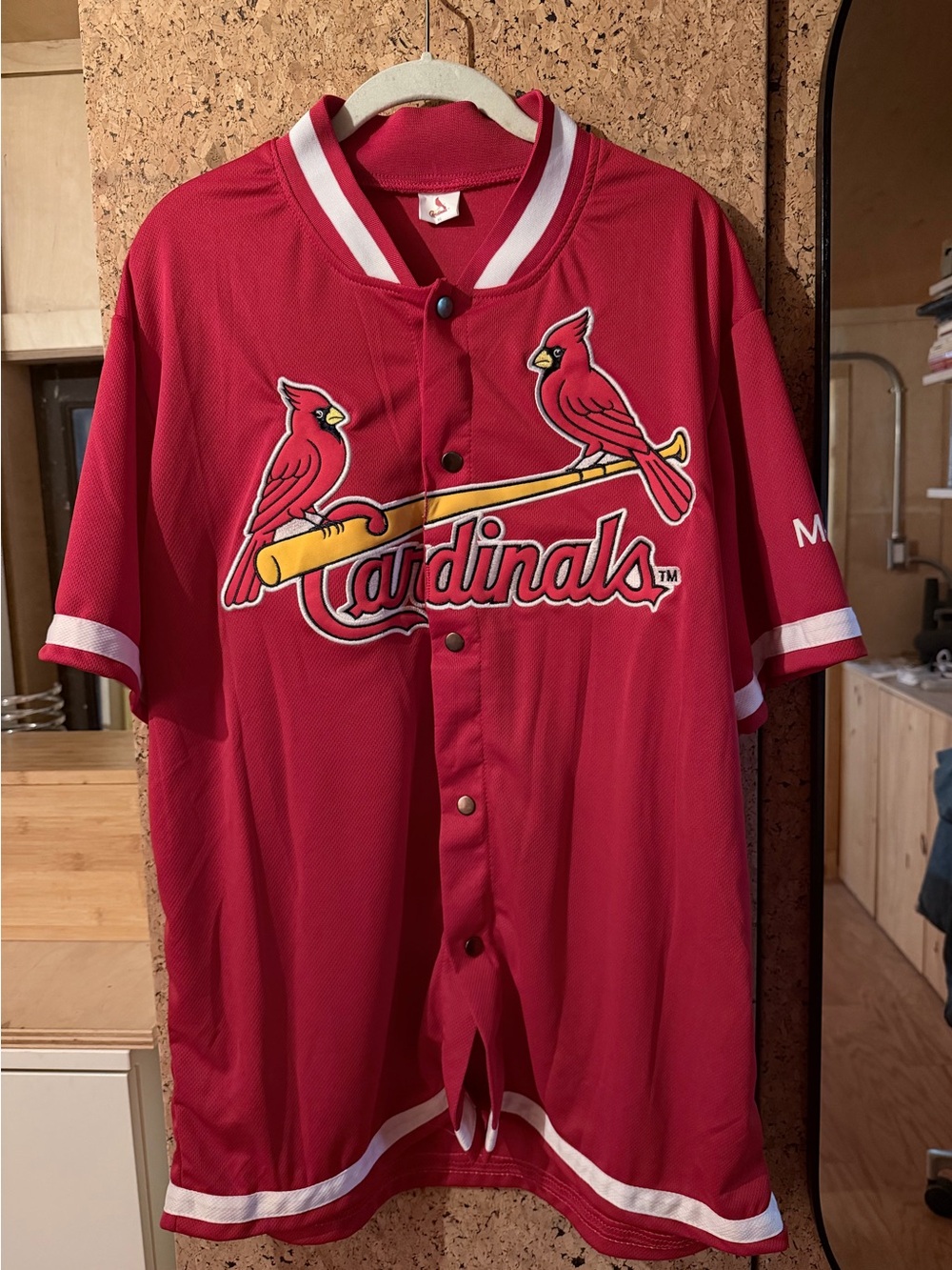 St. Louis Cardinals Red Button-Up Jersey